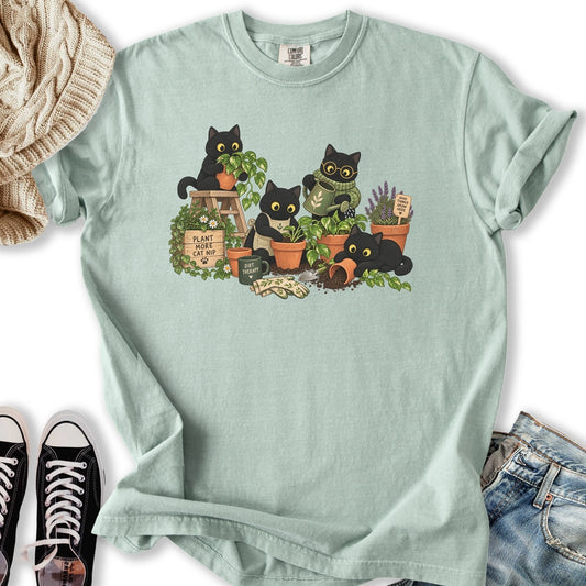 Black Cats Potting Relaxed Tee