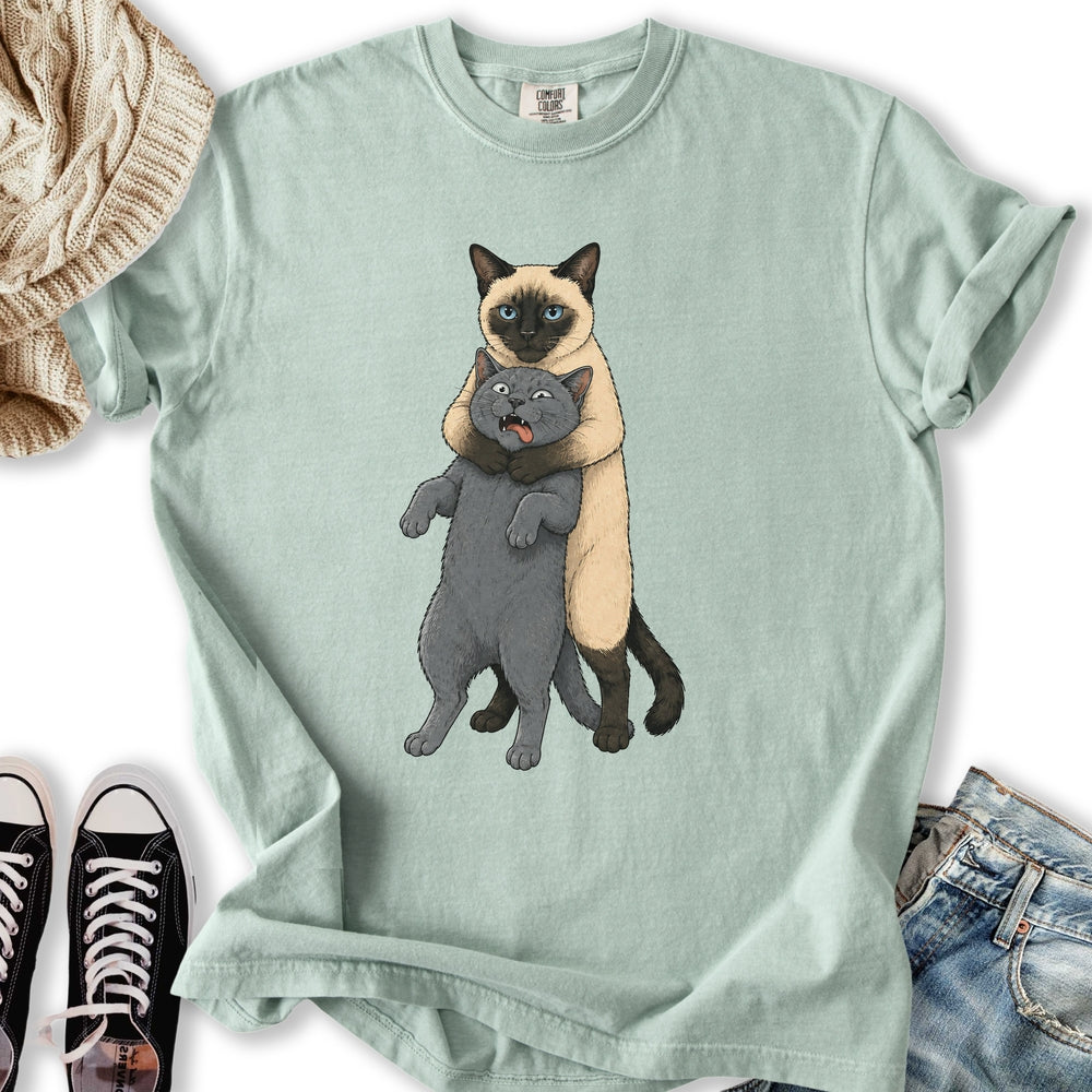 Siamese Cat Headlock T-Shirt
