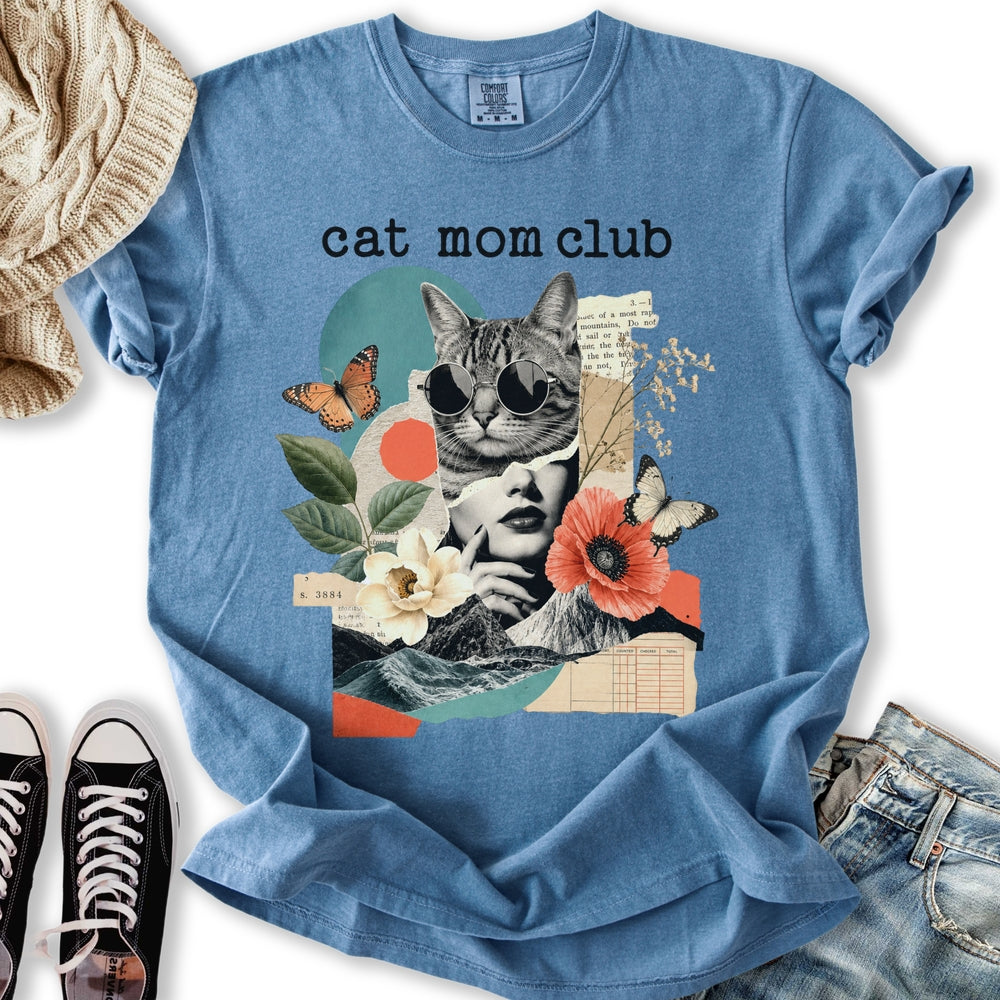 Cat Mom Club Collage T-Shirt