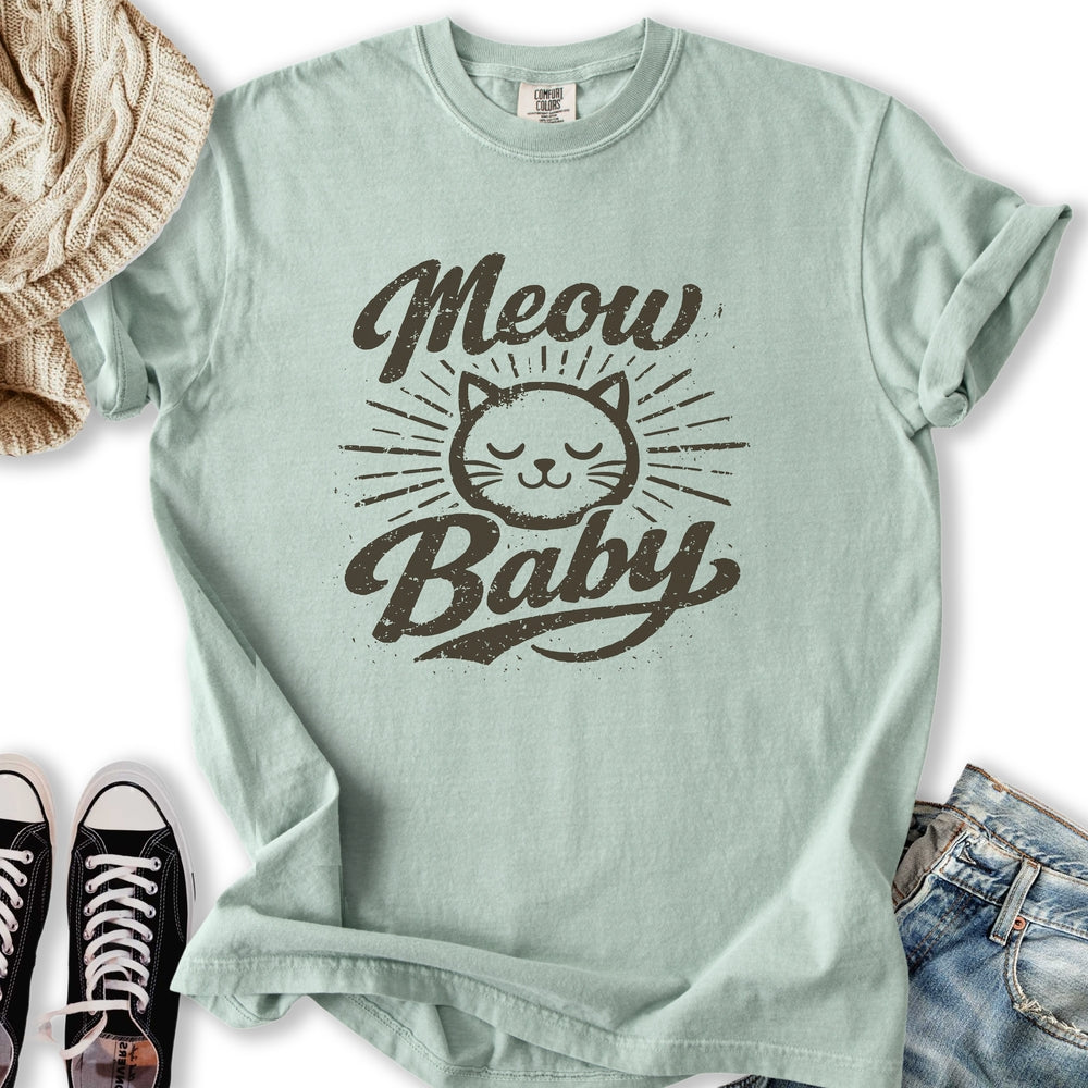 Meow Baby Retro T-Shirt