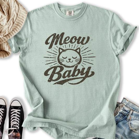 Meow Baby Retro T-Shirt