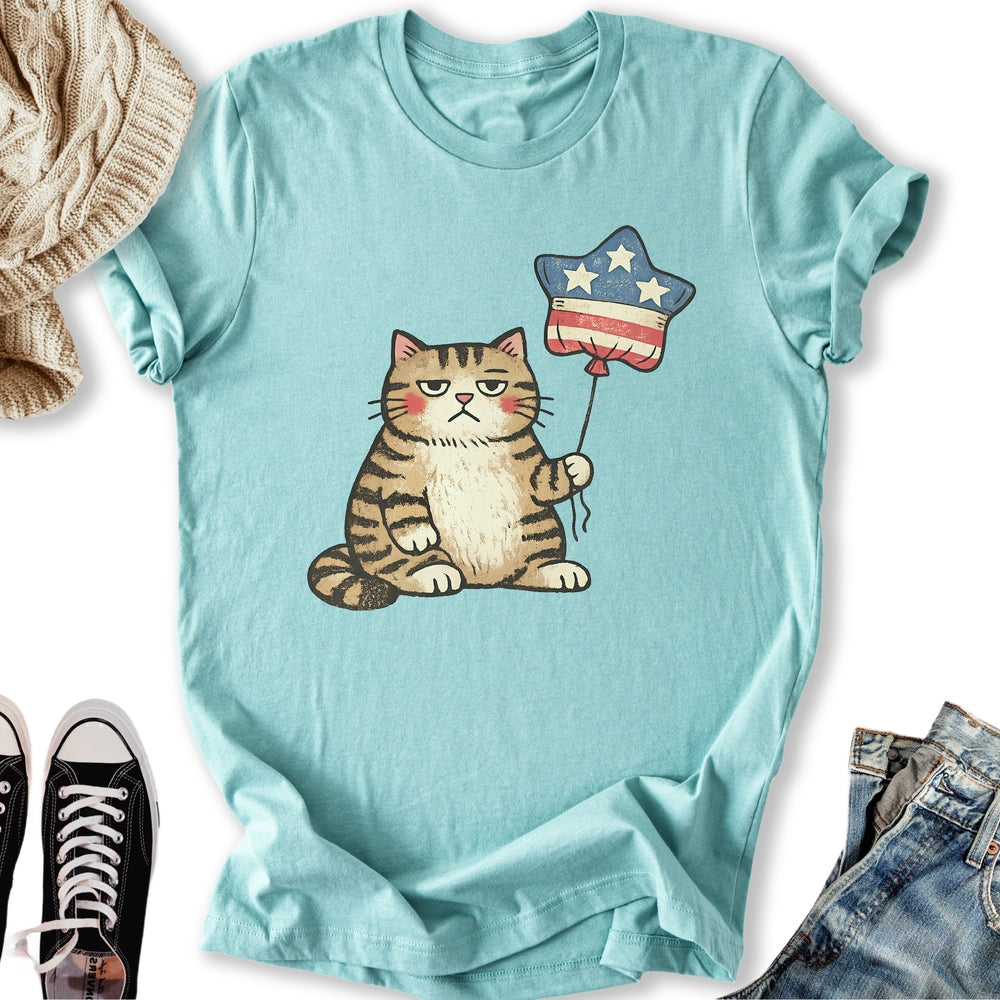 Unbothered Cat Patriot T-Shirt