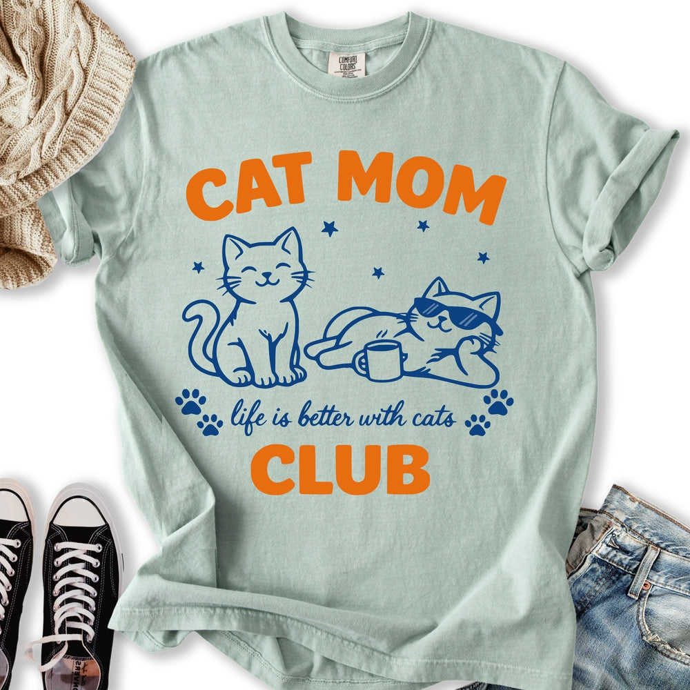 Cat Mom Club T-Shirt