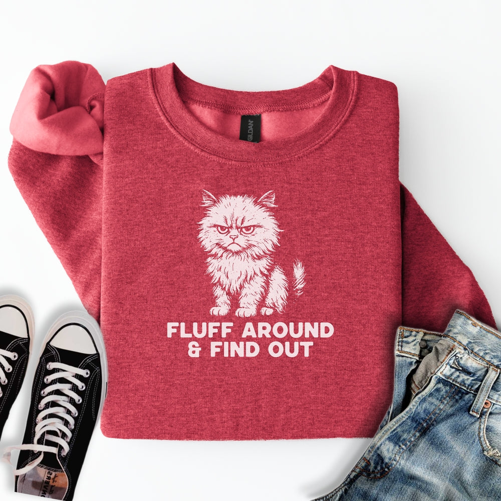 Fluff Around Cat Sweatshirt