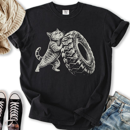 Strongman Cat Relaxed Tee