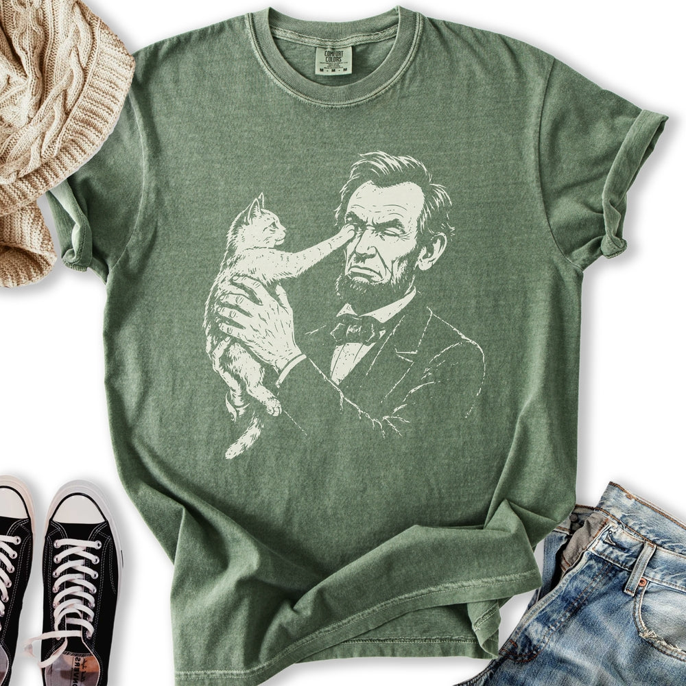 Lincoln Cat Pat T-Shirt