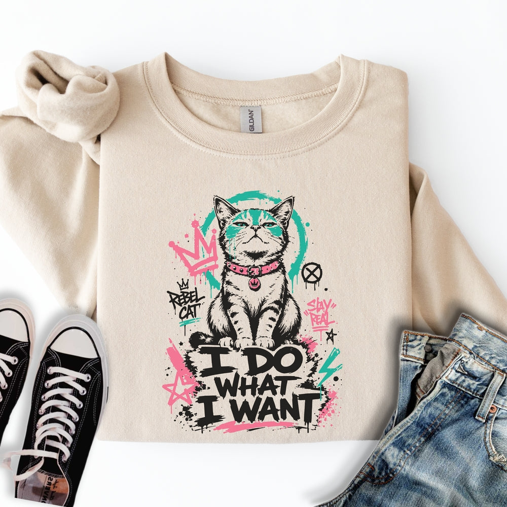Streetart Cat Sweatshirt