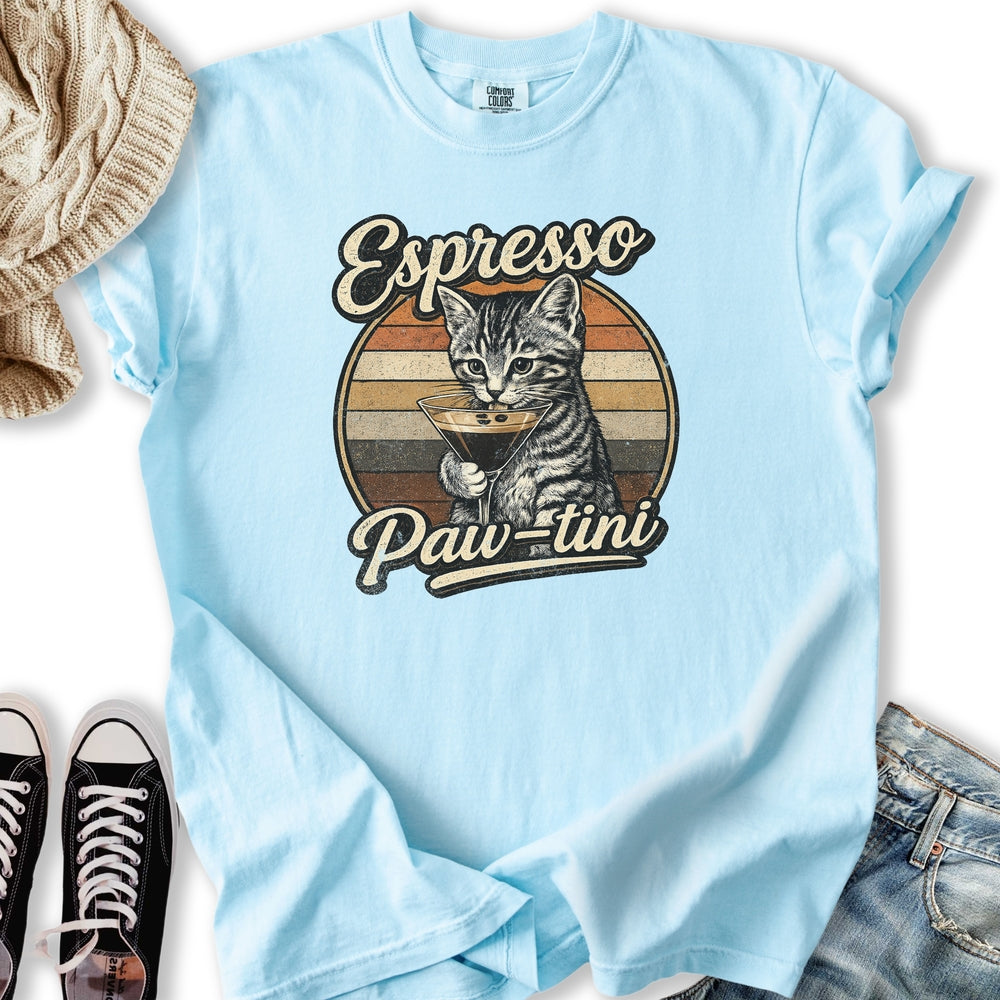Espresso Pawtini Cat T-Shirt