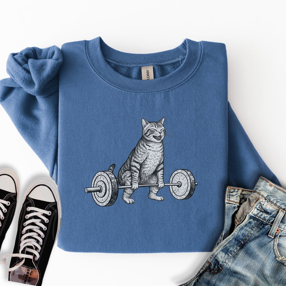 Deadlift Cat Sweatshirt