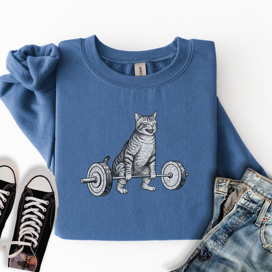 Deadlift Cat Sweatshirt