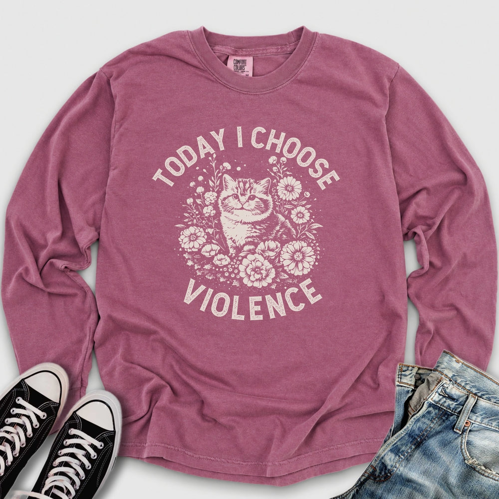 I Choose Violence Long Sleeve Tee