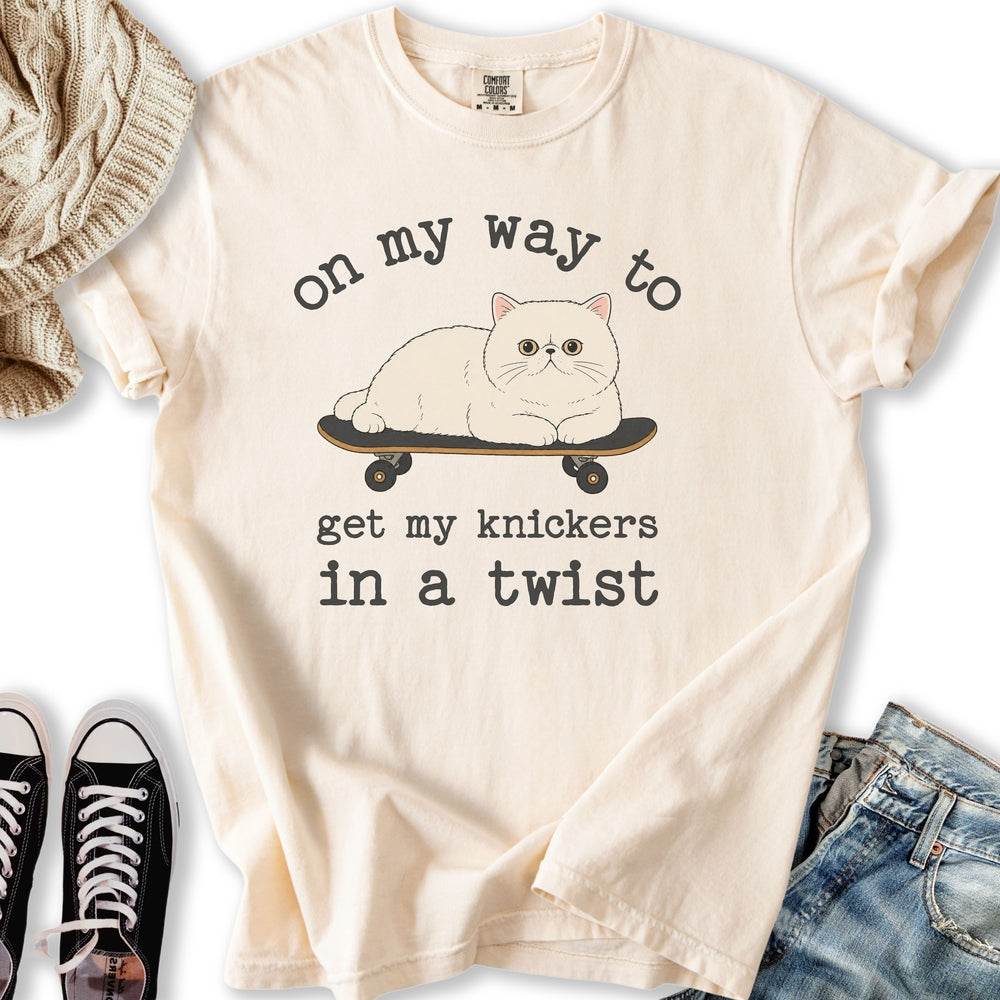 Knickers In A Twist Cat T-Shirt