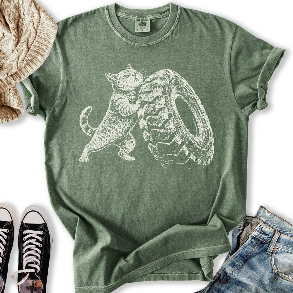 Strongman Cat T-Shirt