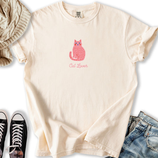Cute Pink Cat Lover T-Shirt