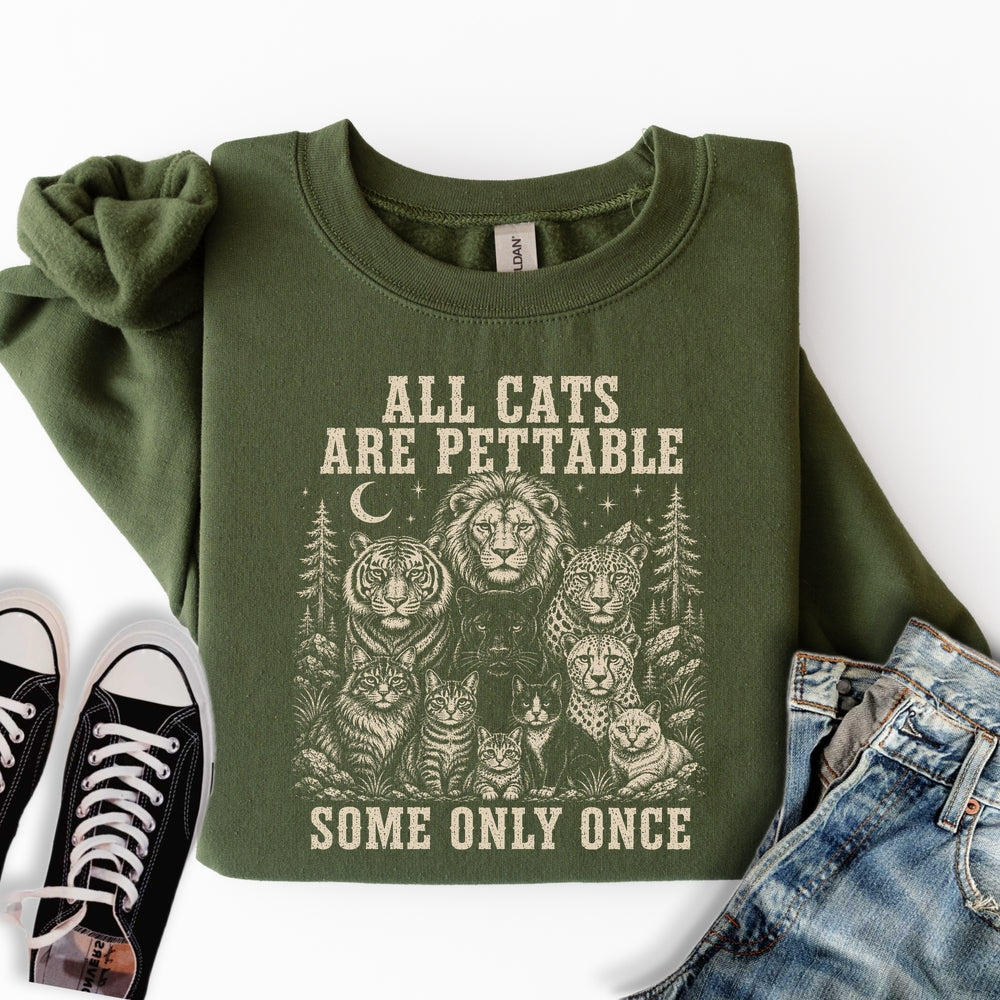 All Cats Are Pettable II Sweatshirt