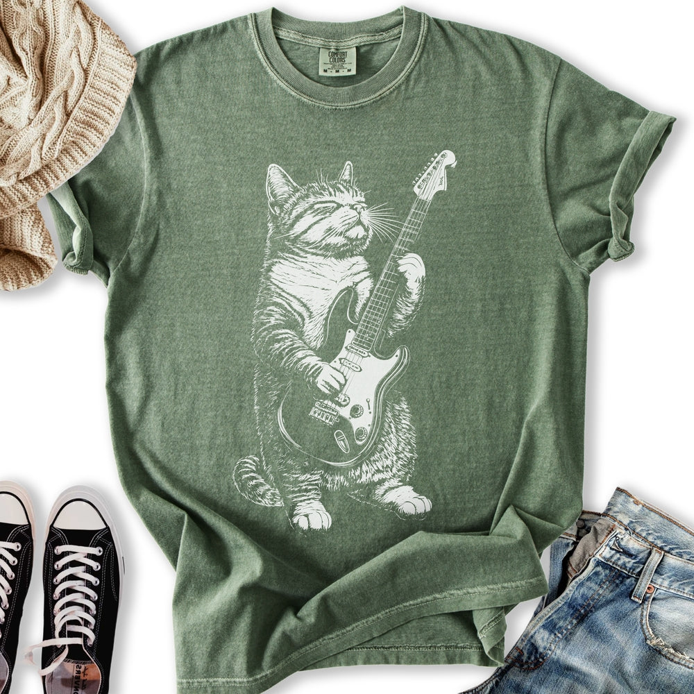 Electric Guitar Cat T-Shirt