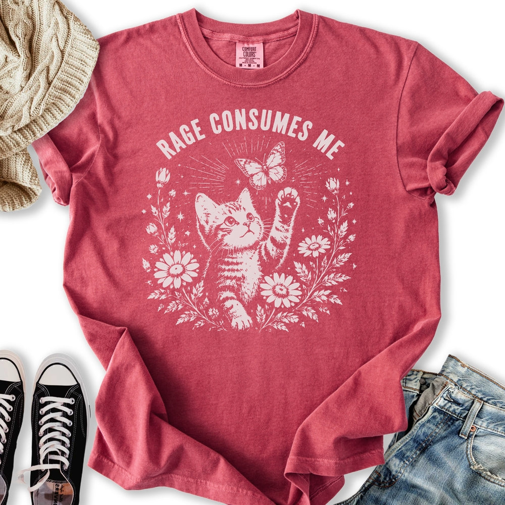 Rage Consumes Me Kitten T-Shirt