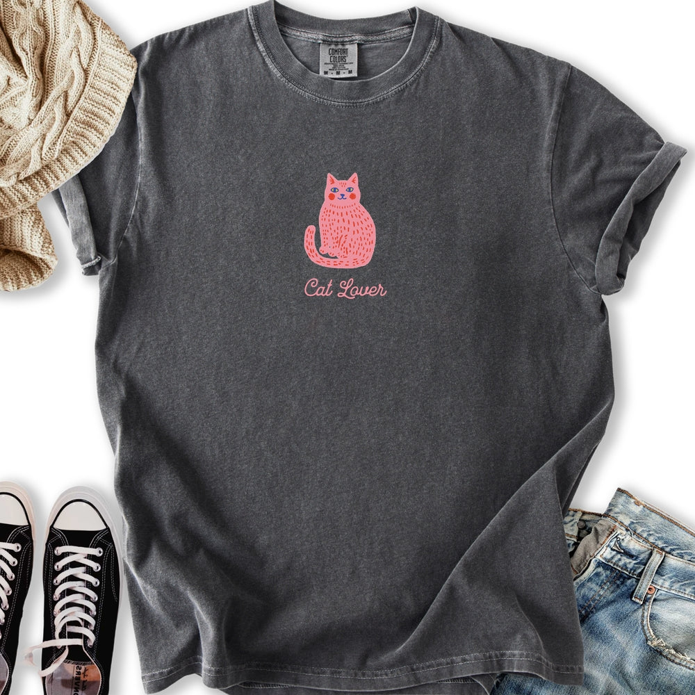 Cute Pink Cat Lover T-Shirt