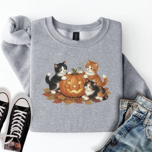 Cute Fall Kittens Sweatshirt