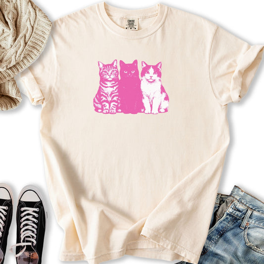 Trio of Cats Relaxed Tee