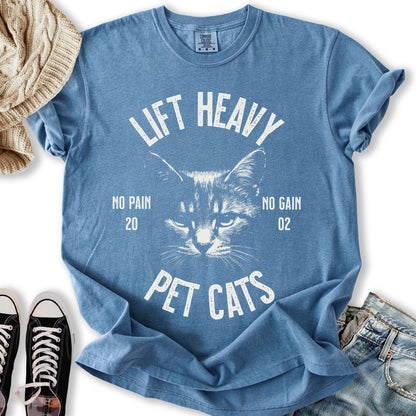 Lift Heavy Pet Cats Relaxed Tee