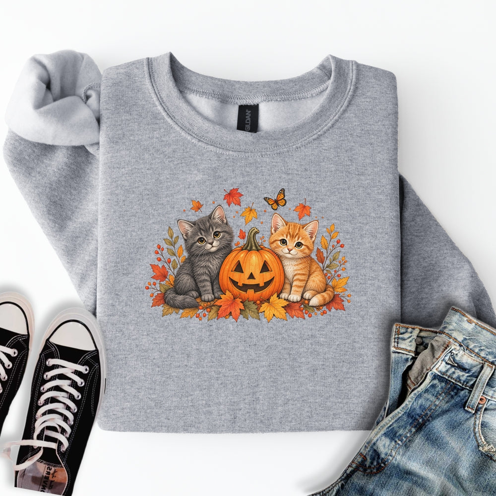 Cute Pumpkin Kittens Sweatshirt