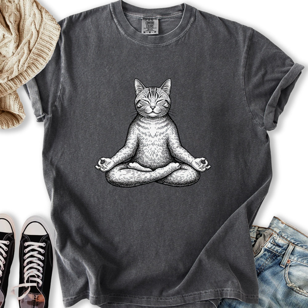 Yoga Lotus Cat T-Shirt