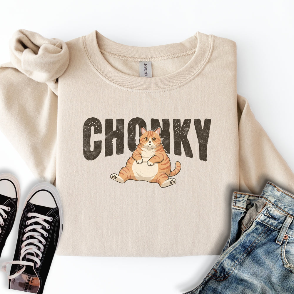 Chonky Orange Cat Sweatshirt
