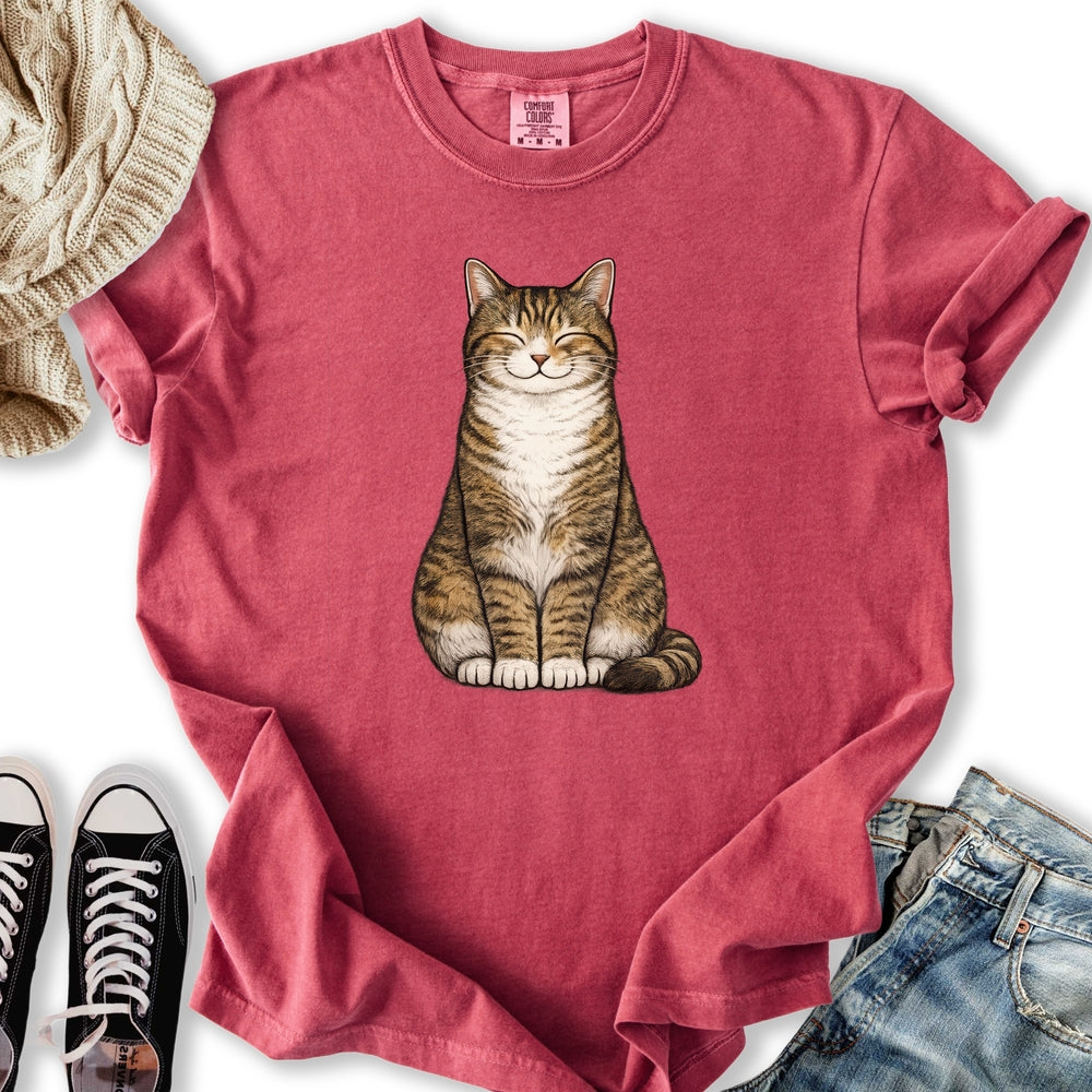 Smiling Brown Mackerel Tabby T-Shirt