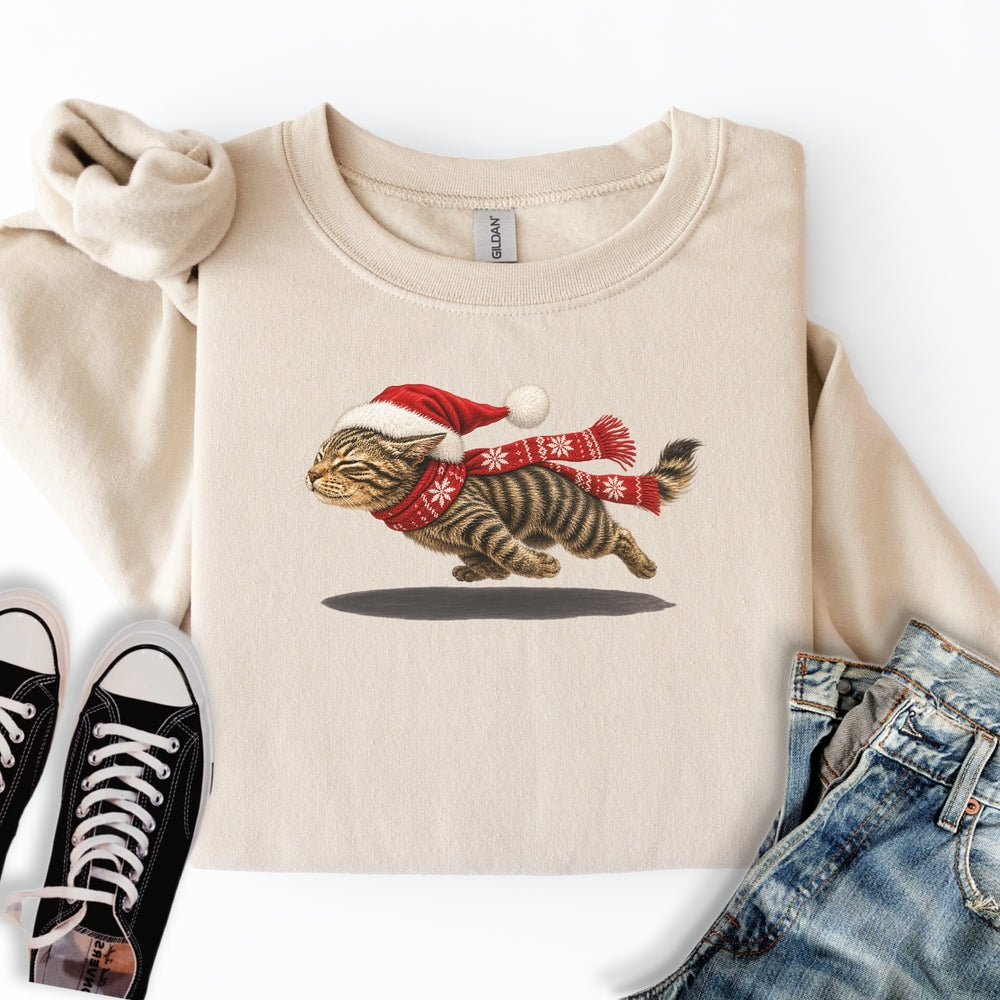 Christmas Zoomies Cat Sweatshirt