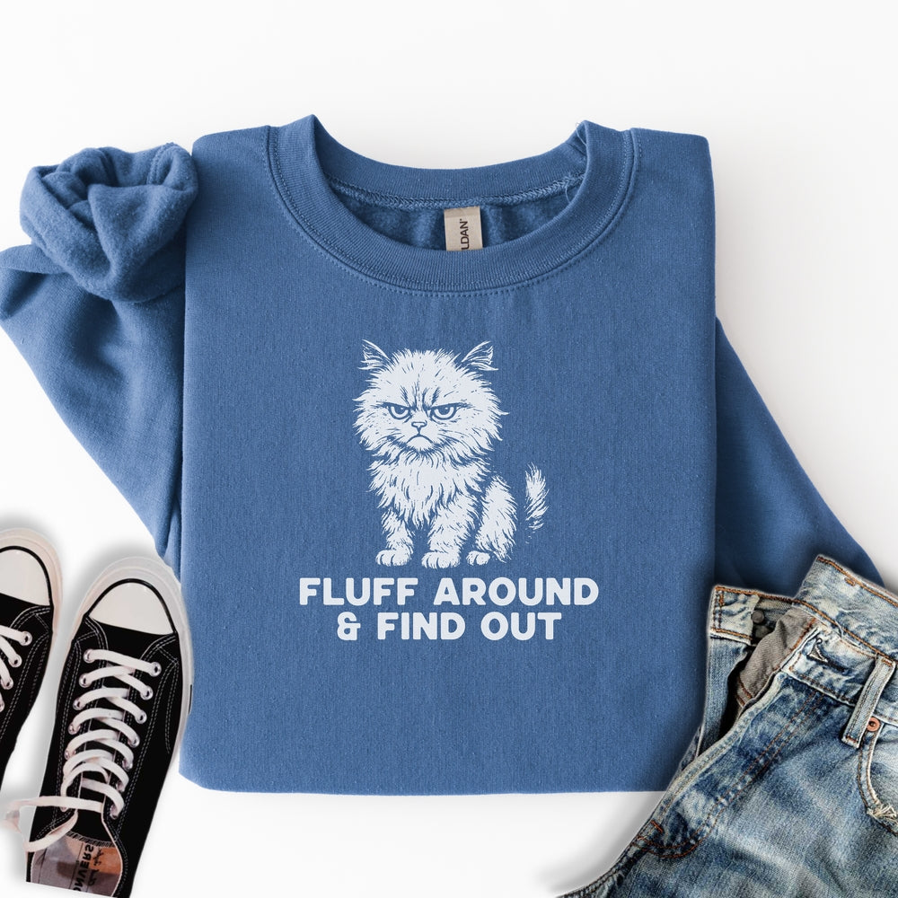 Fluff Around Cat Sweatshirt