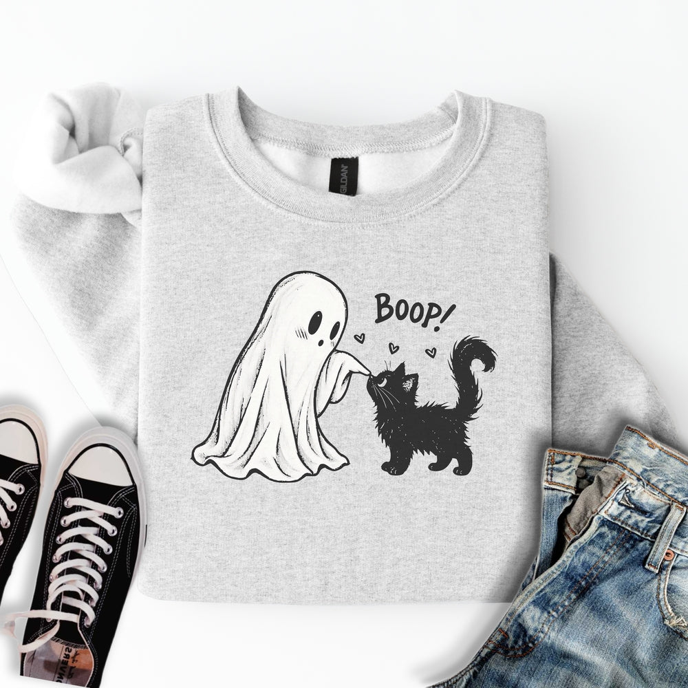 Boop Ghost and Cat Sweatshirt