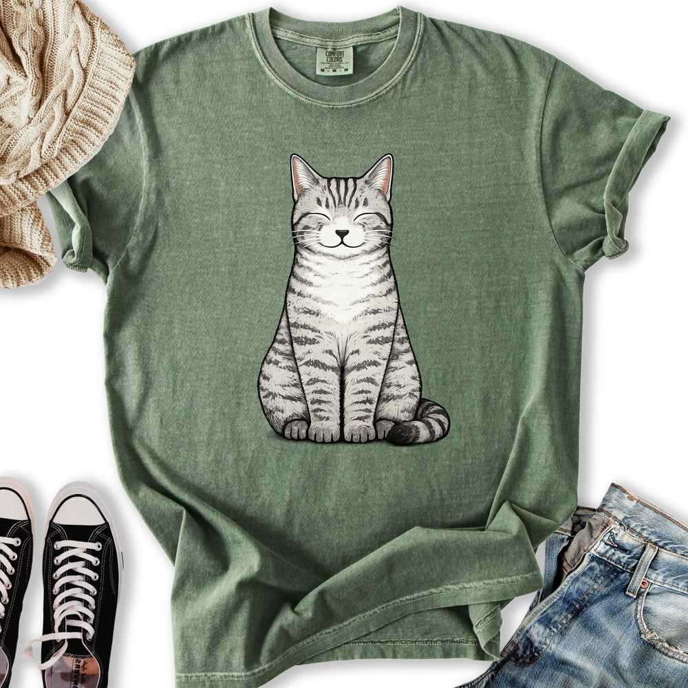 Smiling Tabby Cat T-Shirt