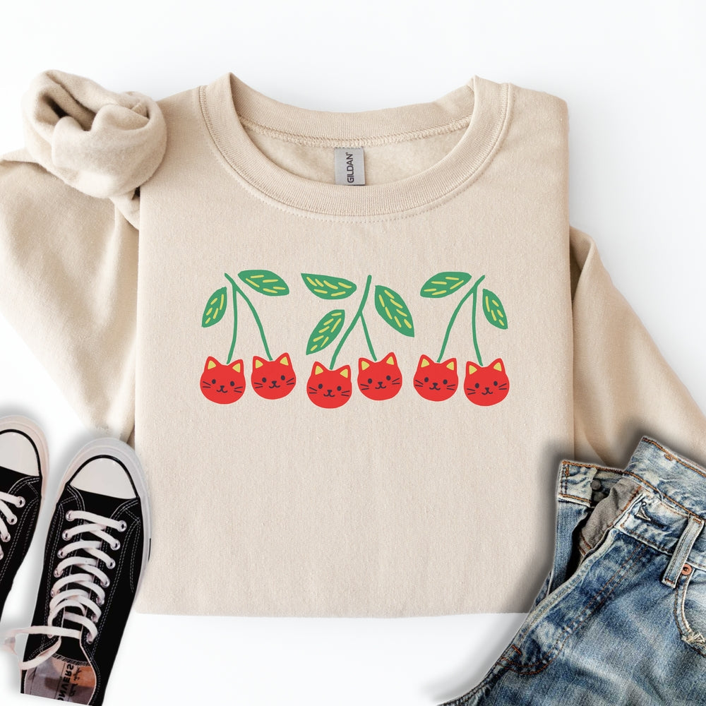 Cherry Kittens Sweatshirt