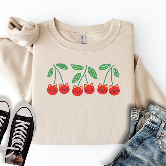 Cherry Kittens Sweatshirt