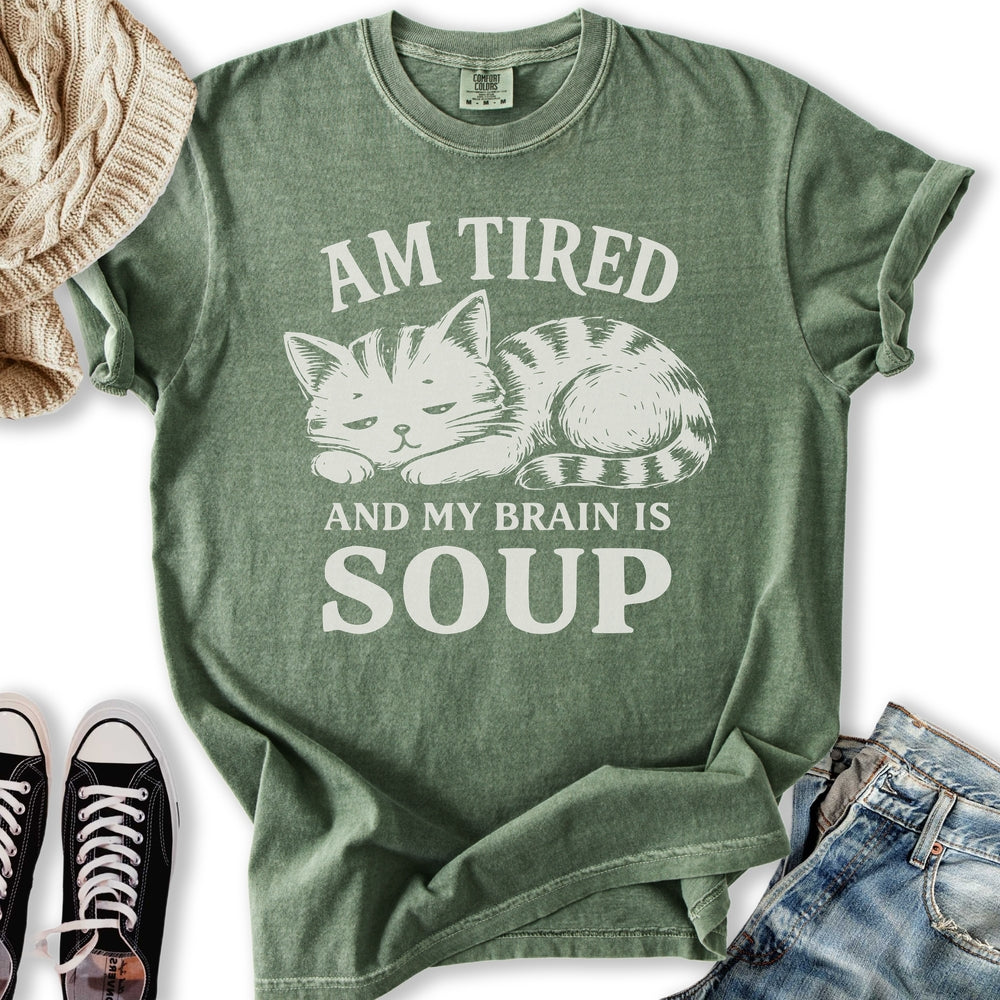 Brain Is Soup Cat T-Shirt