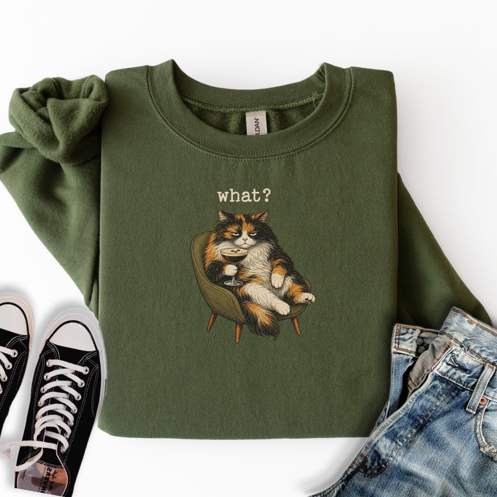 Grumpy Calico Cat Sweatshirt