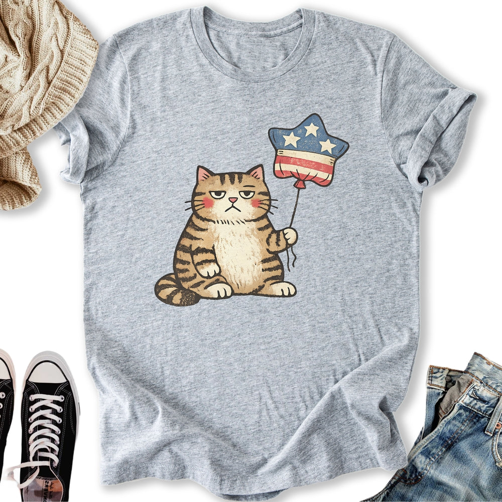 Unbothered Cat Patriot T-Shirt