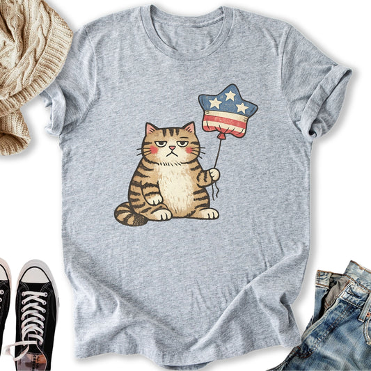 Unbothered Cat Patriot T-Shirt