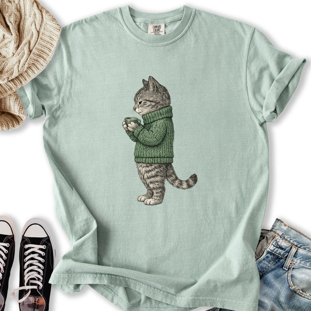 Cozy Tabby Cat T-Shirt