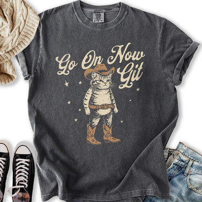 Go On Now Git Cat T-Shirt