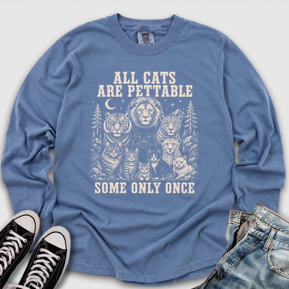 All Cats Are Pettable II Long Sleeve Tee