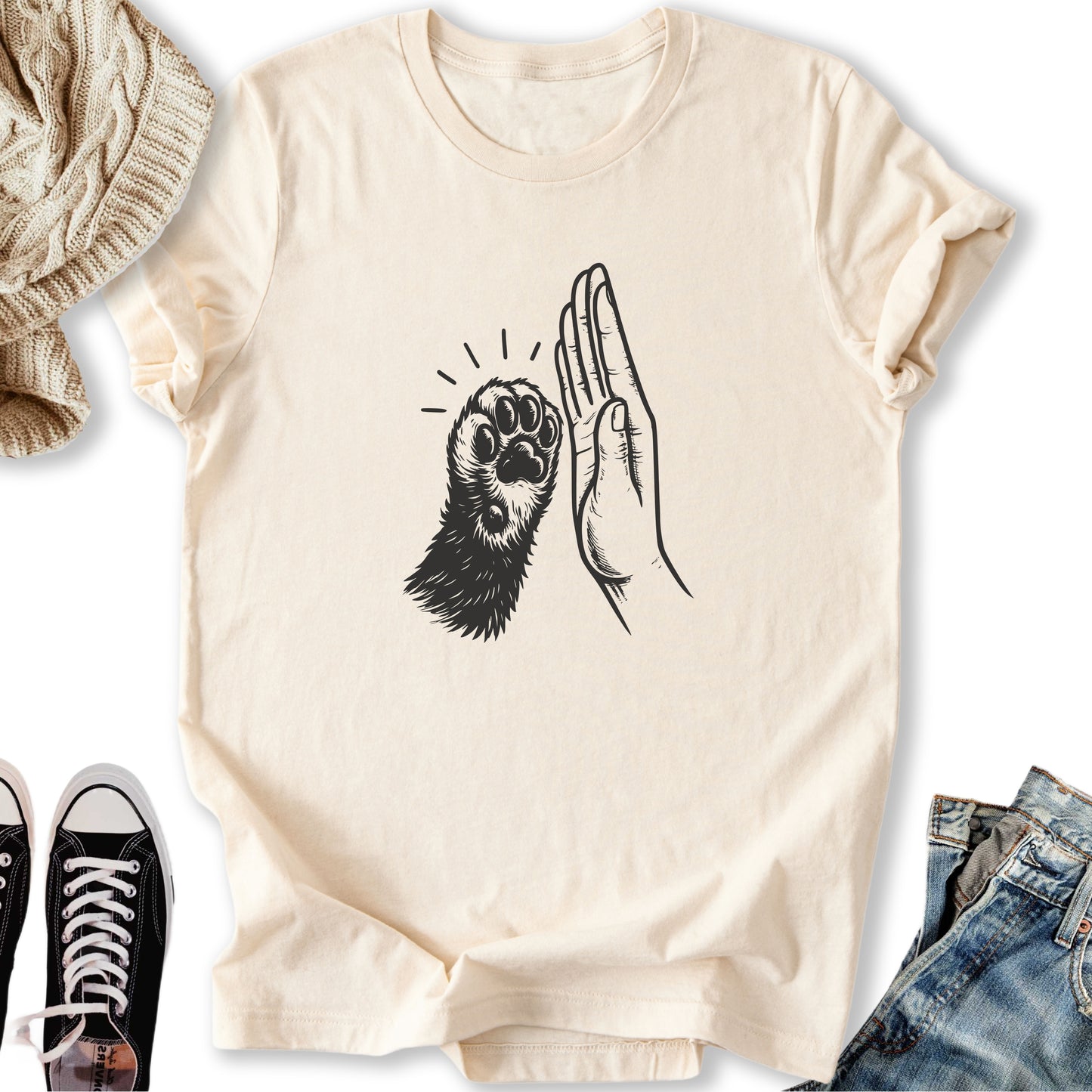 Cat High Five T-Shirt