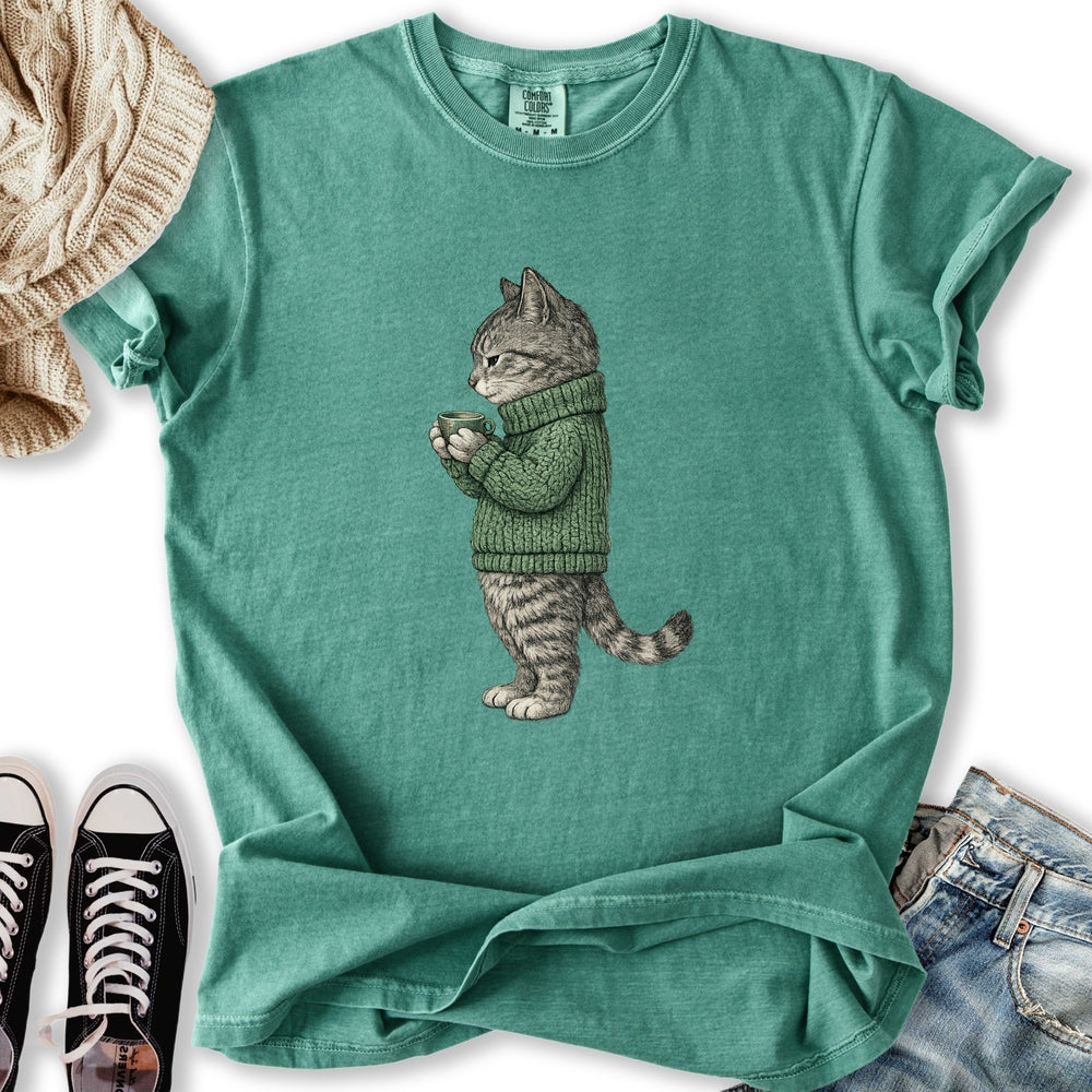 Cozy Tabby Cat T-Shirt