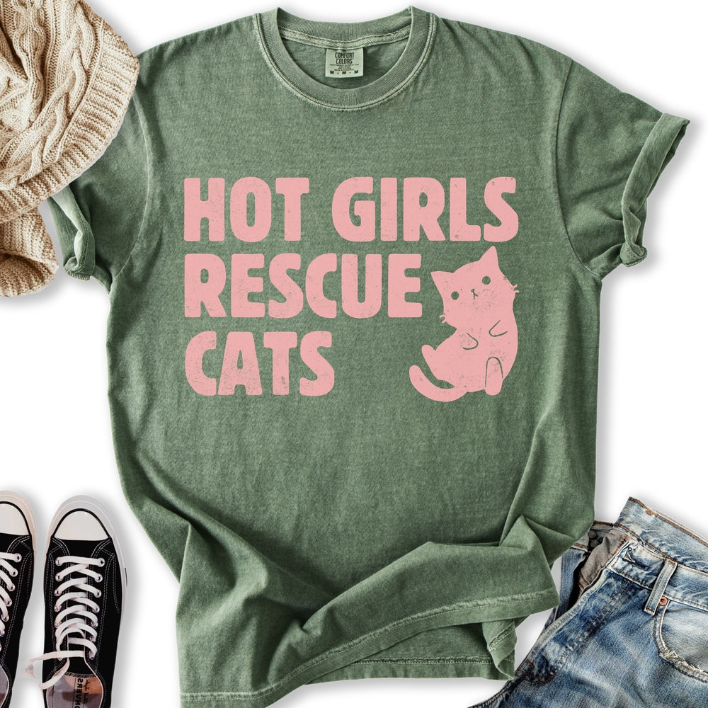 Hot Girls Rescue Cats T-Shirt