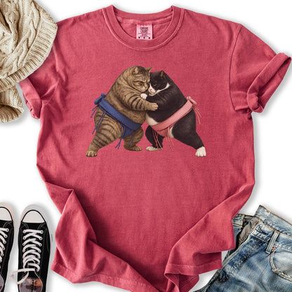 Sumo Wrestling Cats T-Shirt