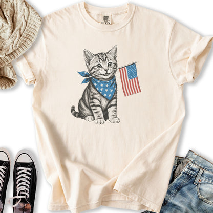 Cute July 4th Tabby T-Shirt