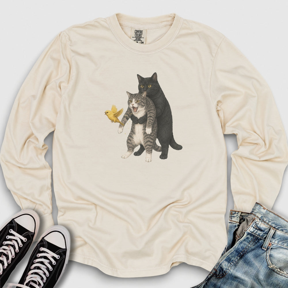 Cat Heimlich Maneuver II Long Sleeve Tee