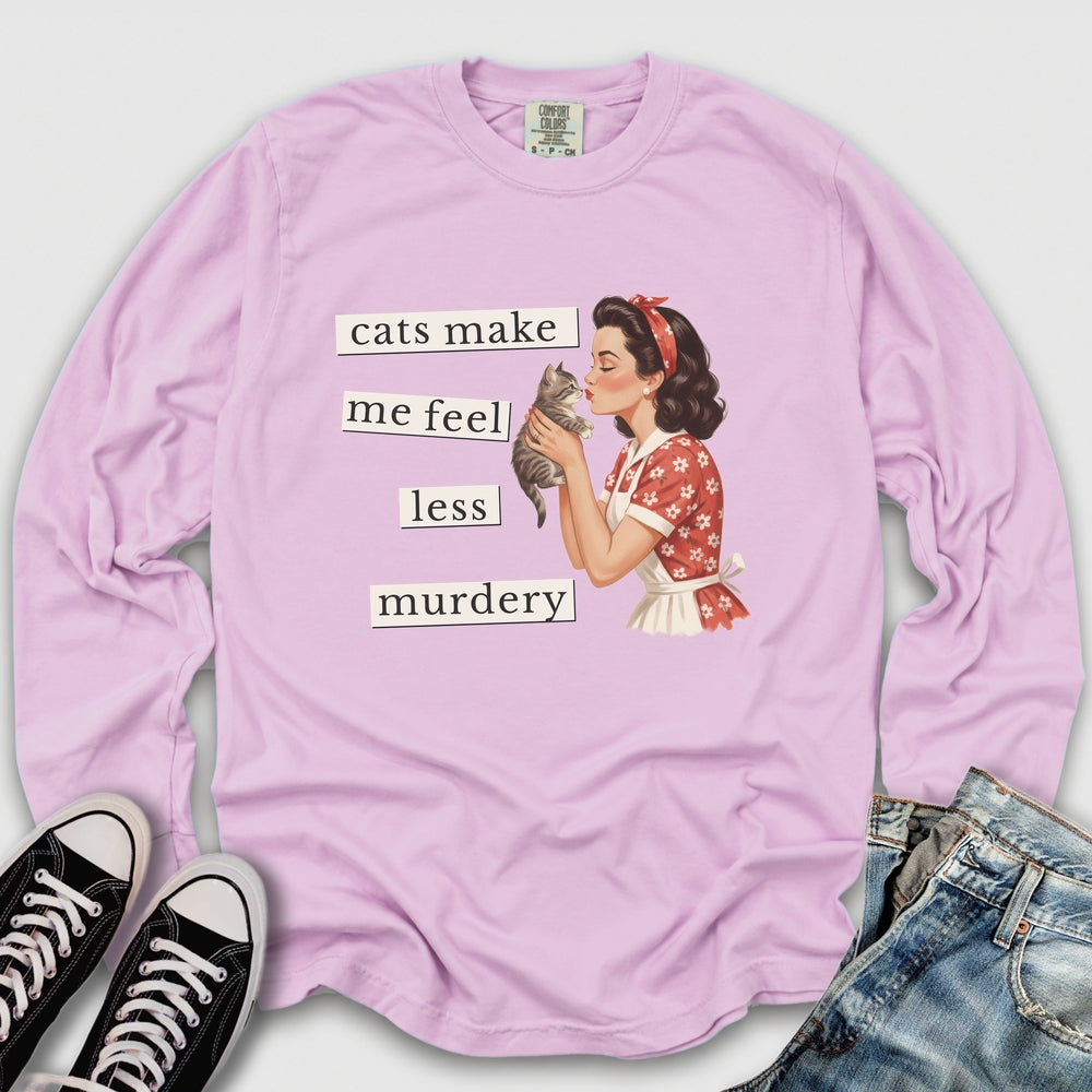 Less Murdery Long Sleeve Tee