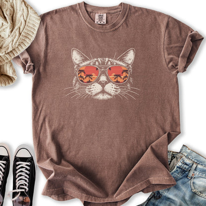 Sunset Cat Relaxed Tee